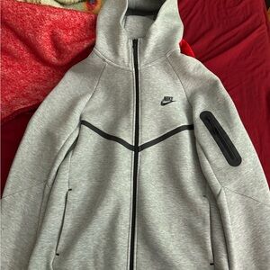 Nike Heather Gray Zip-Up Jacket
